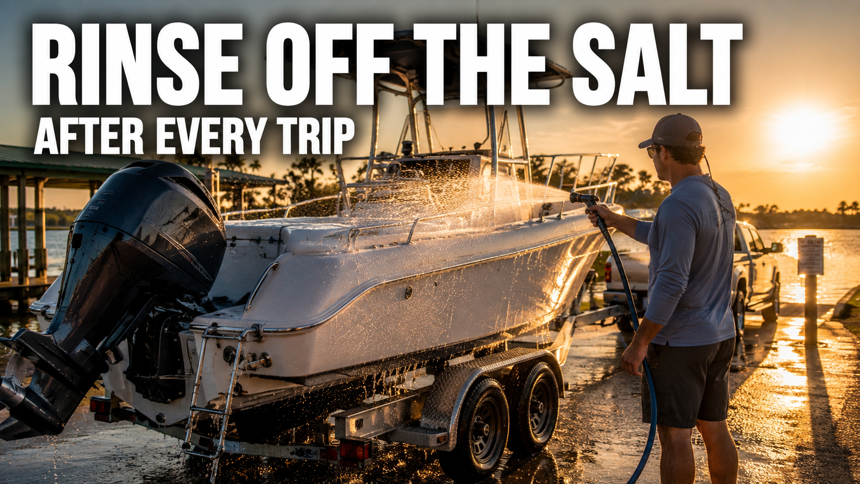 Why a Freshwater Washdown Protects Your Boat