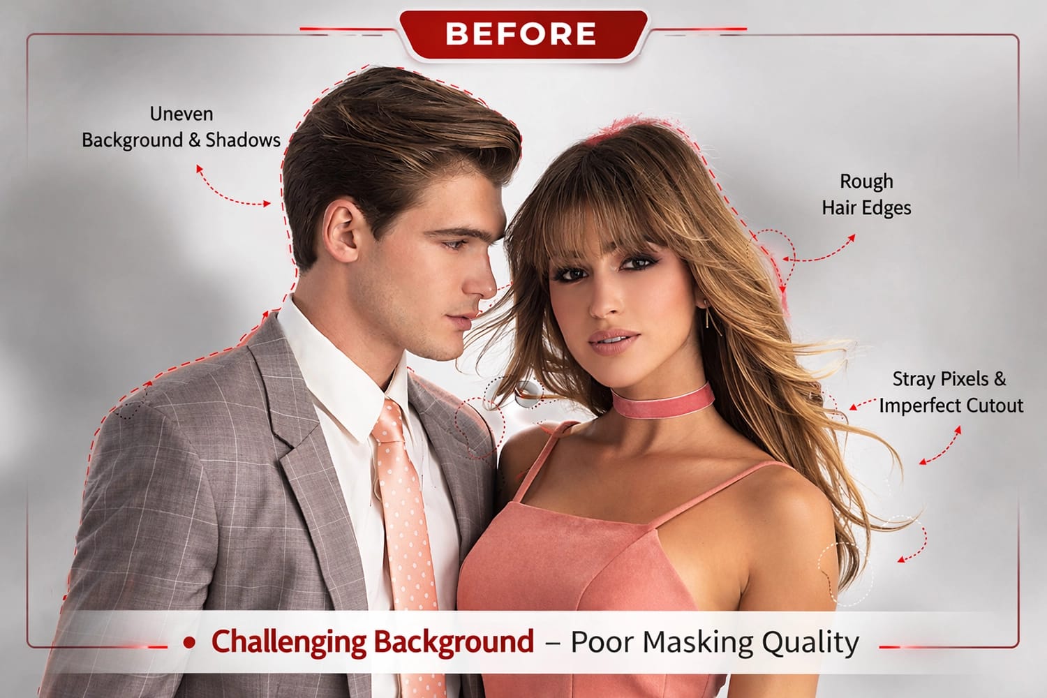 Before: Professional Image Masking Service