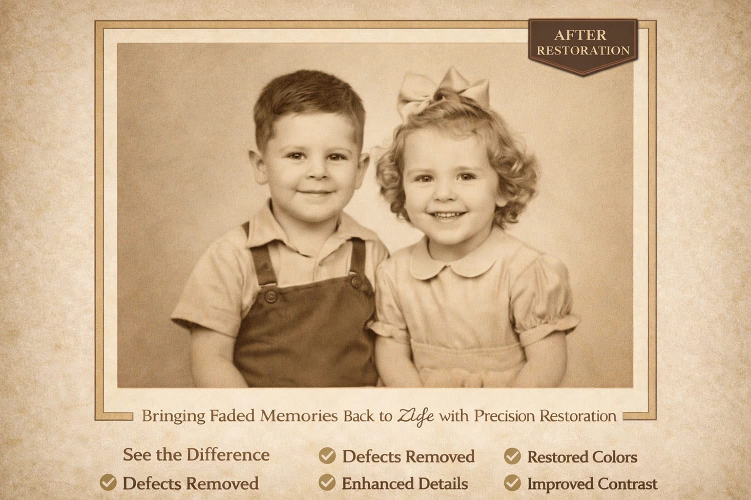 After: Professional Old Photo Restoration Service