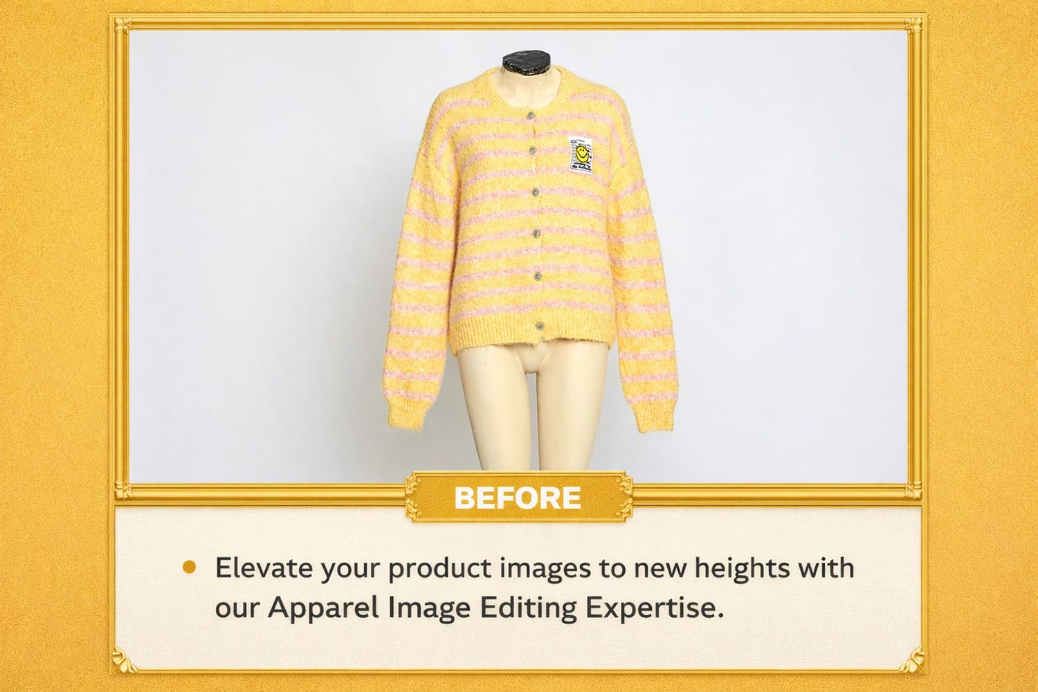 Before: Professional Apparel Image Editing