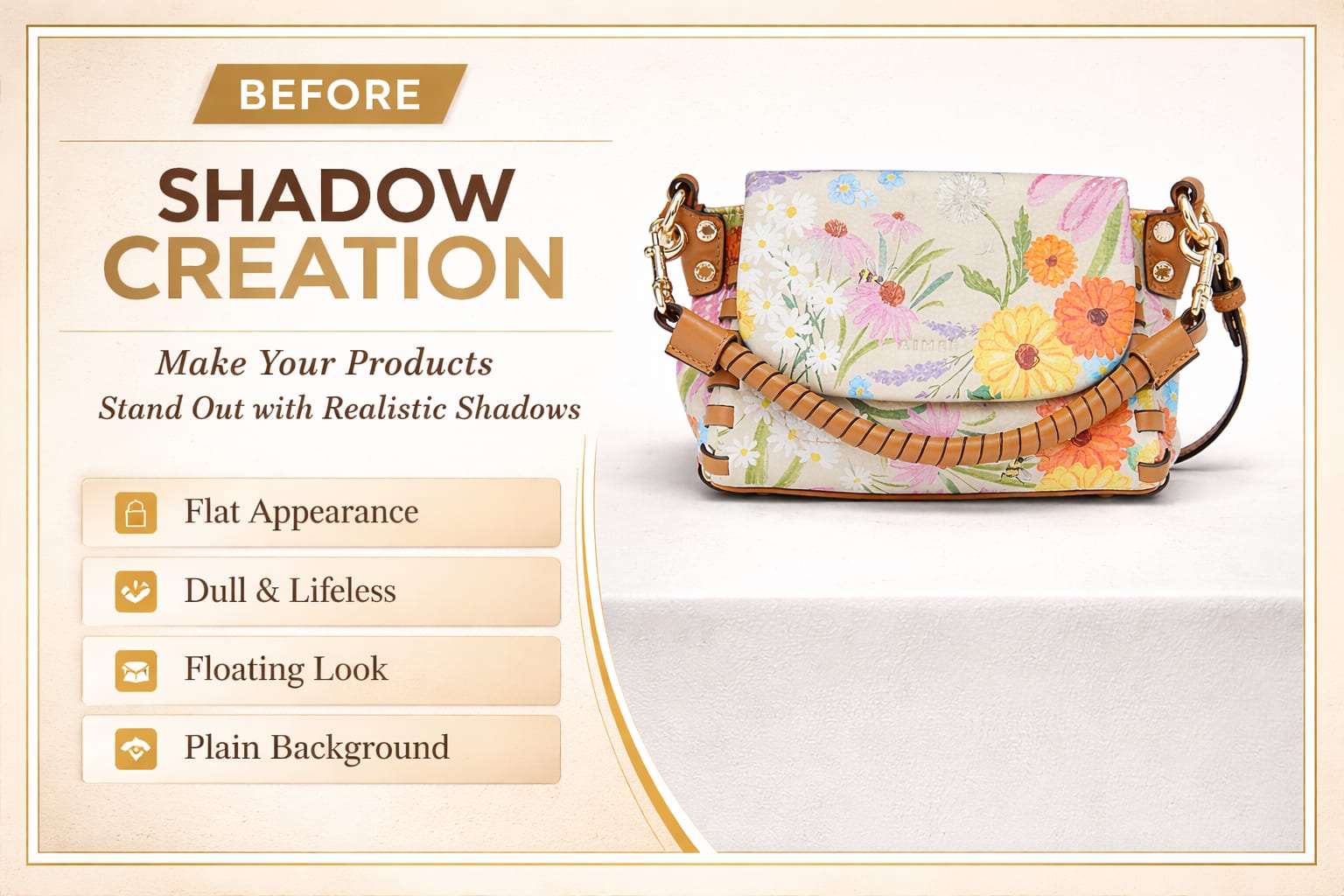 Before: Realistic Shadow Creation for Product