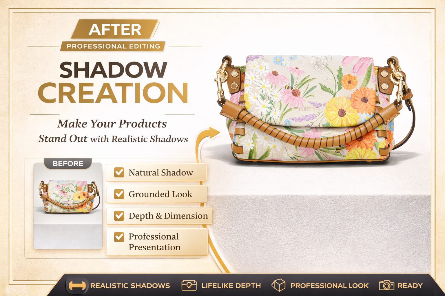 After: Realistic Shadow Creation for Product