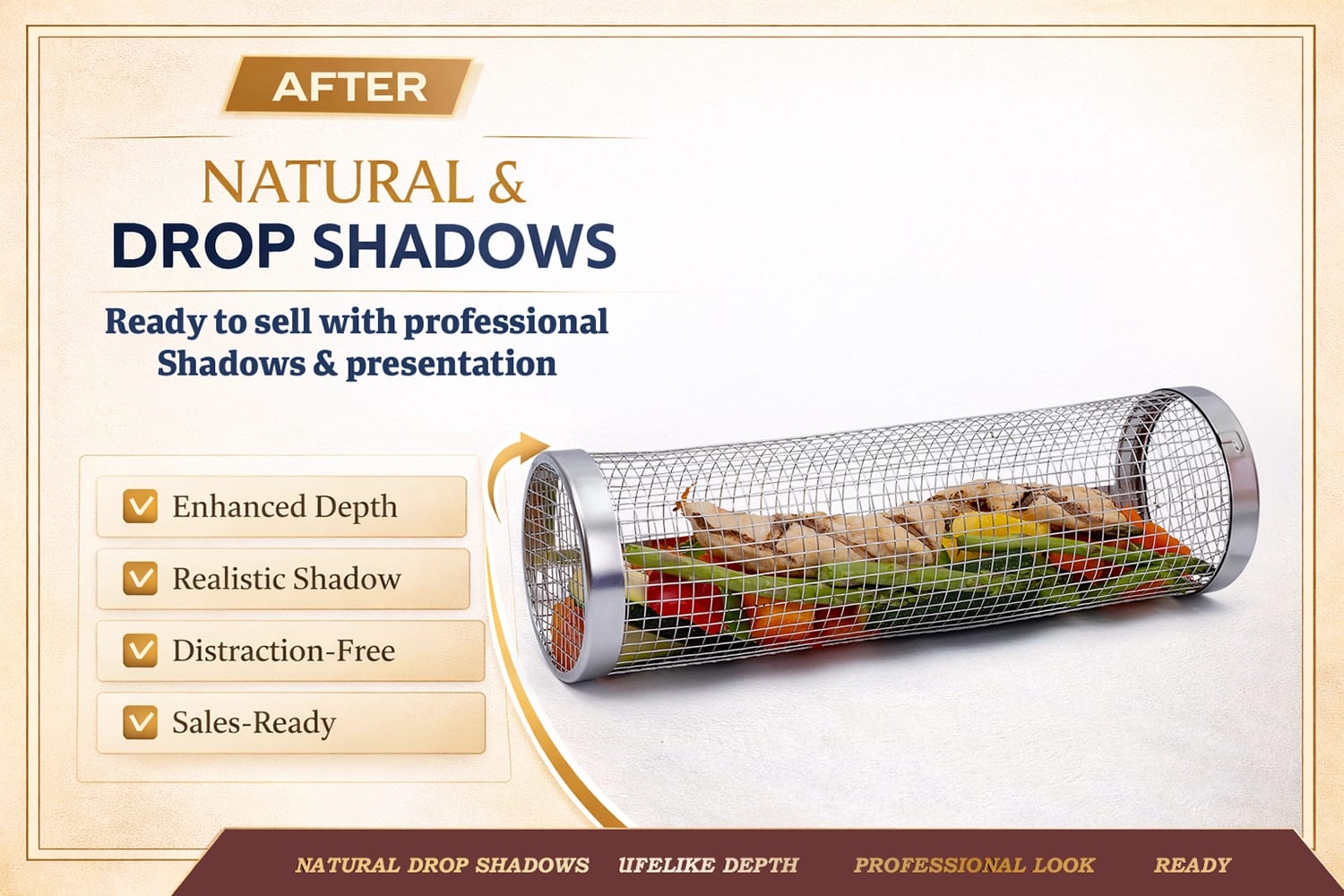 After: Natural & Drop Shadow Service