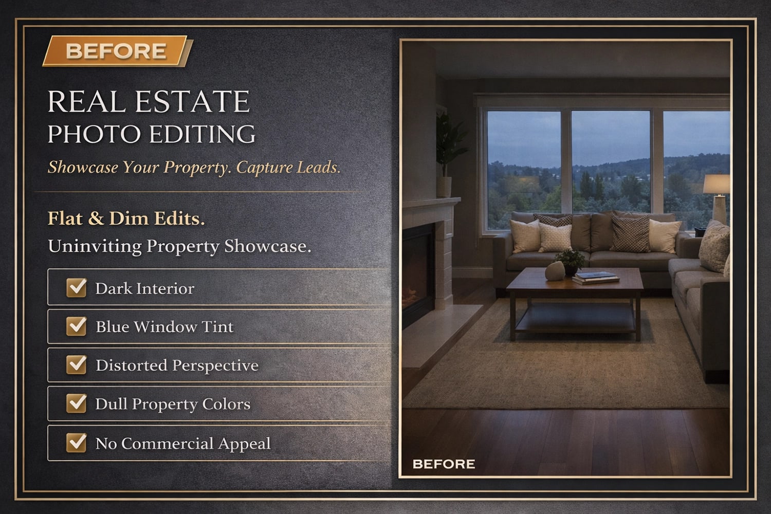 Before: Real Estate Photo Editing Pro