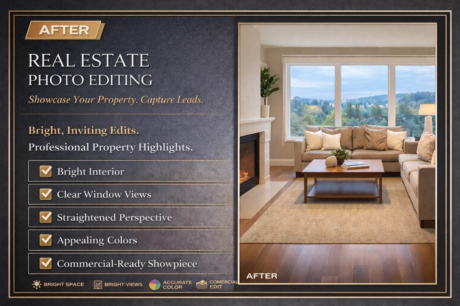 After: Real Estate Photo Editing Pro