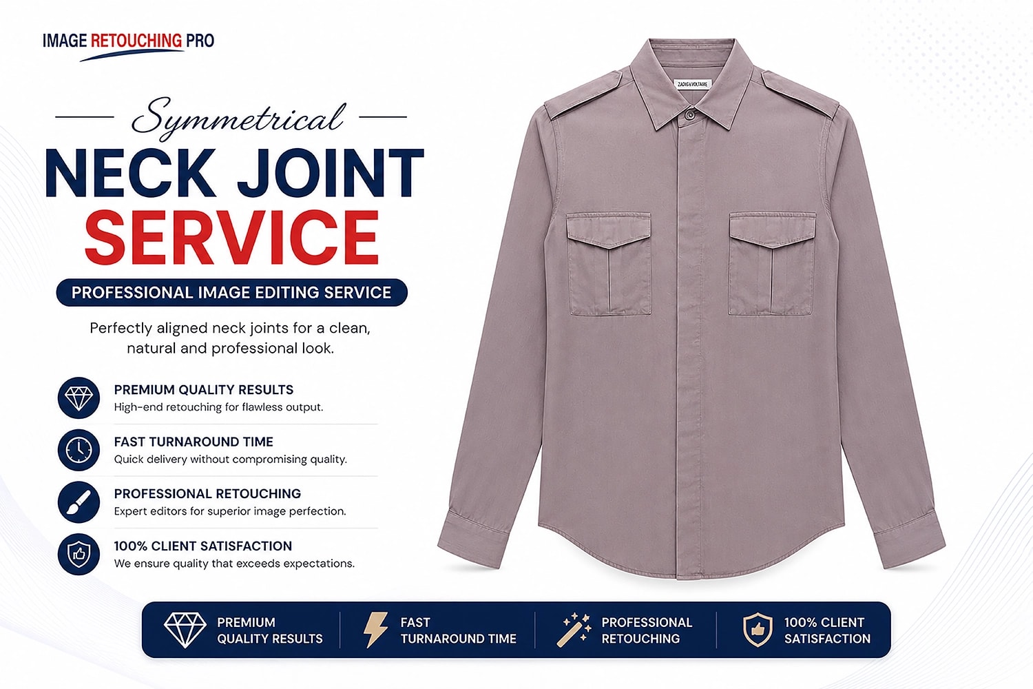 After: Symmetrical Neck Joint Service for Apparel