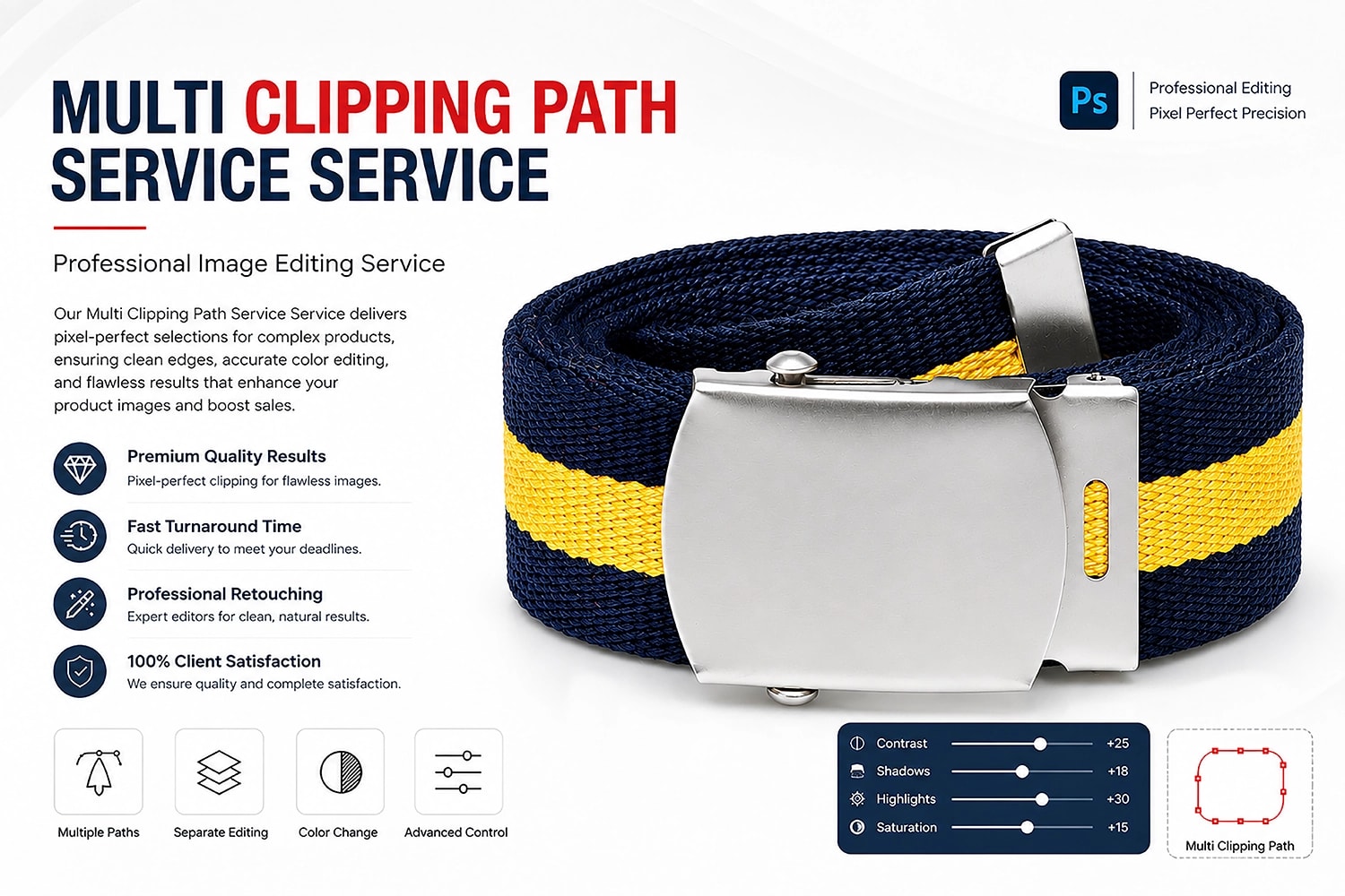 After: Professional Multi Clipping Path Service