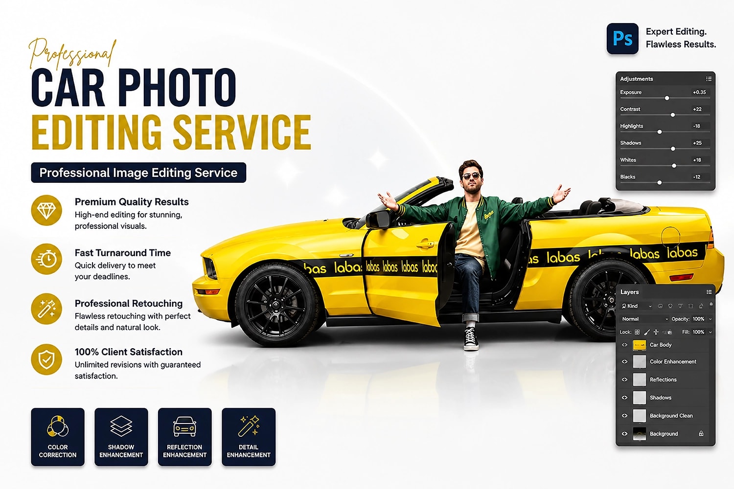 After: Professional Car Photo Editing Service