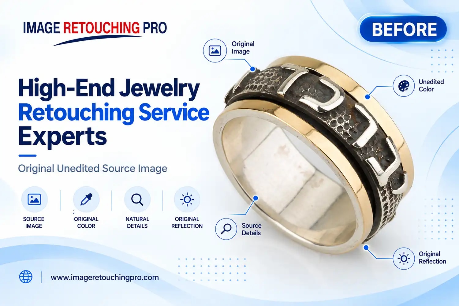Before: High-End Jewelry Retouching Service Experts