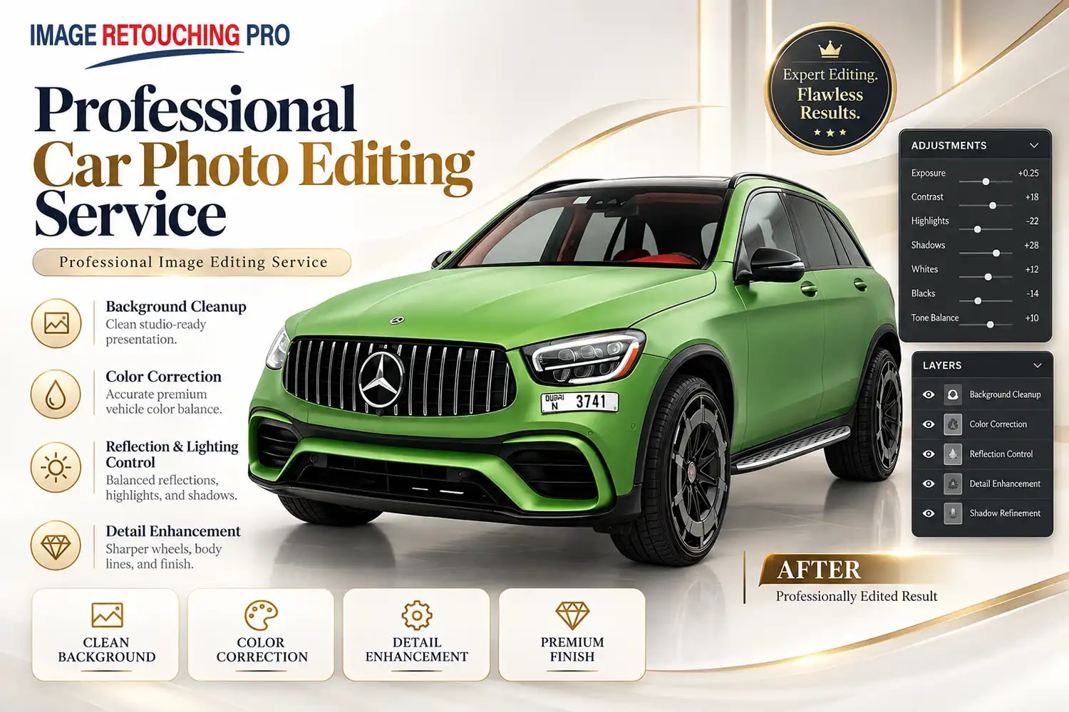 After: Professional Car Photo Editing Service