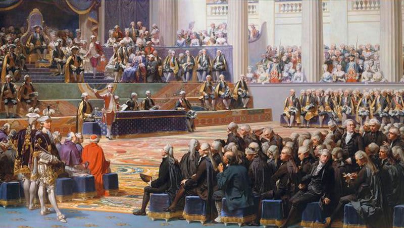 apertura stati generali versailles 1789 dipinto couder luigi xvi rivoluzione francese