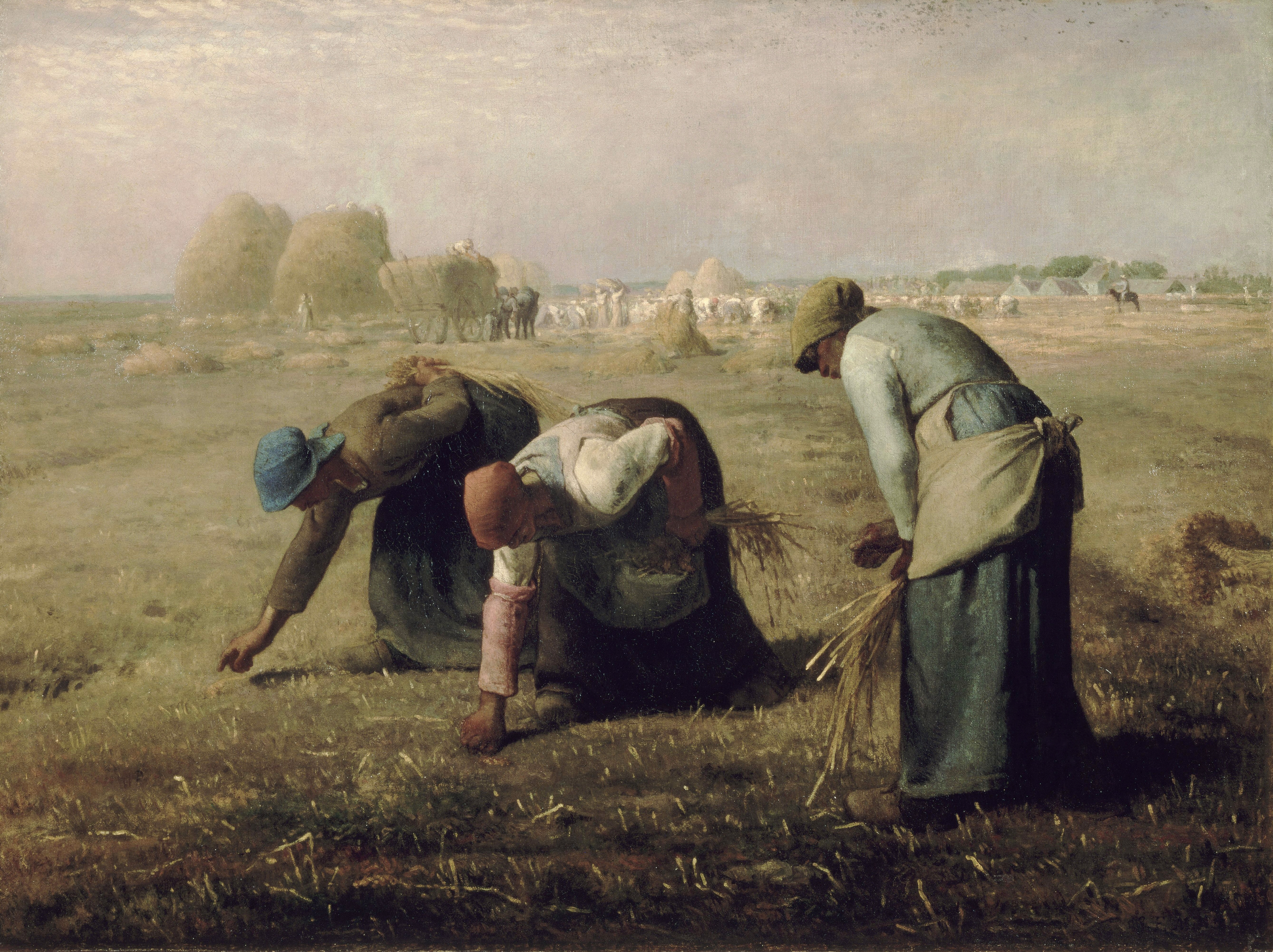 les glaneuses Jean-François Millet museo d'orsay spigolatrici realismo pittura