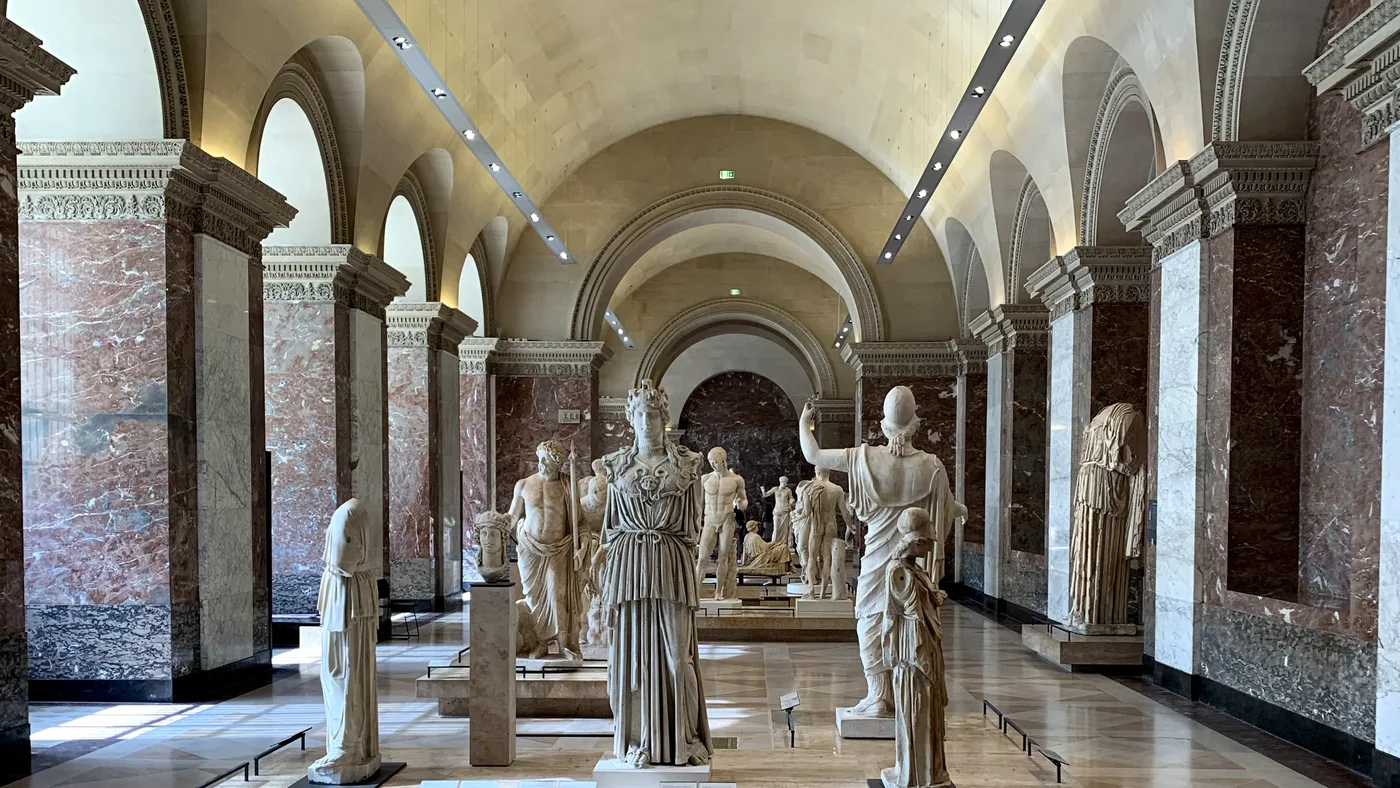 visitare il museo del louvre sala sculture greco-romane guida italiana