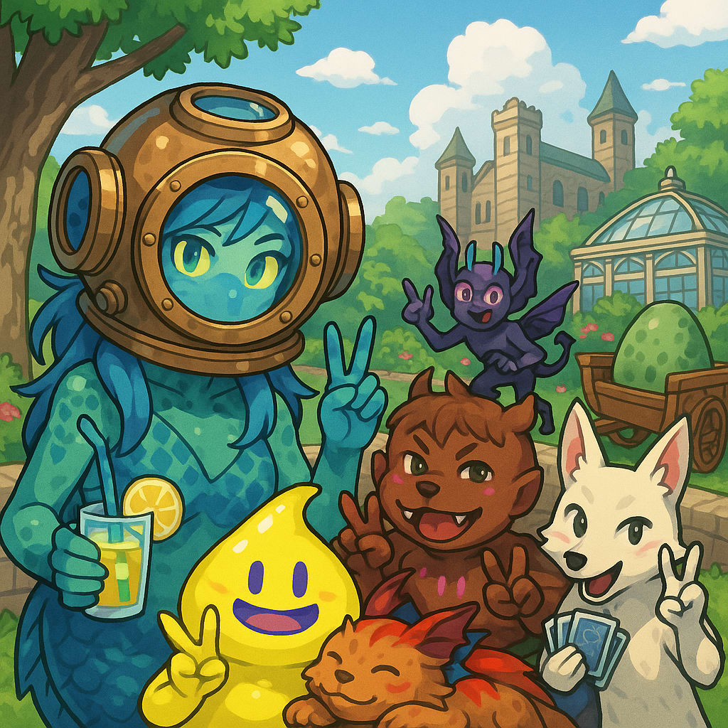 Beast Spawn Garden Party, Anime Style