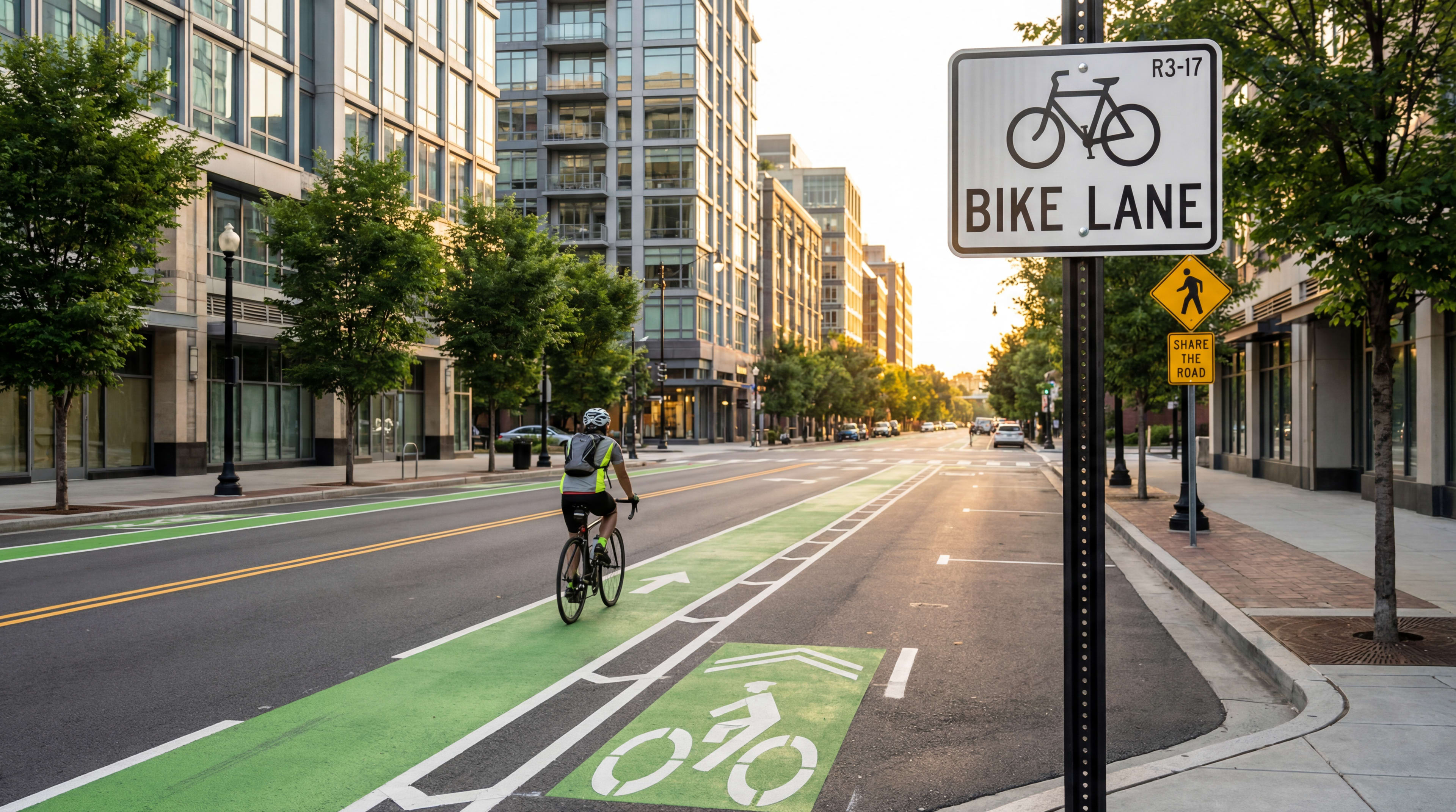 Bicycle Lane & Bike Route Signs