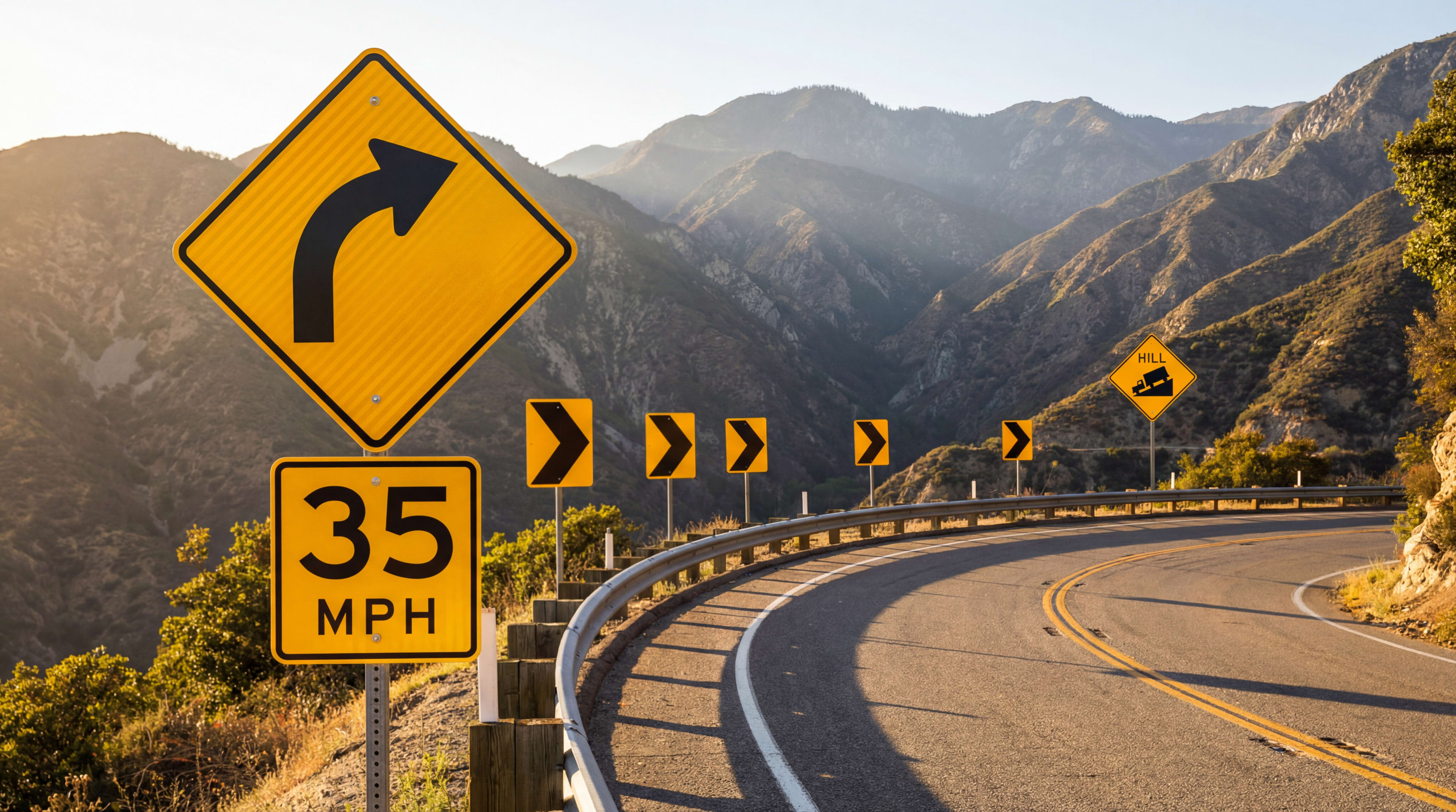 Highway & Road Warning Signs