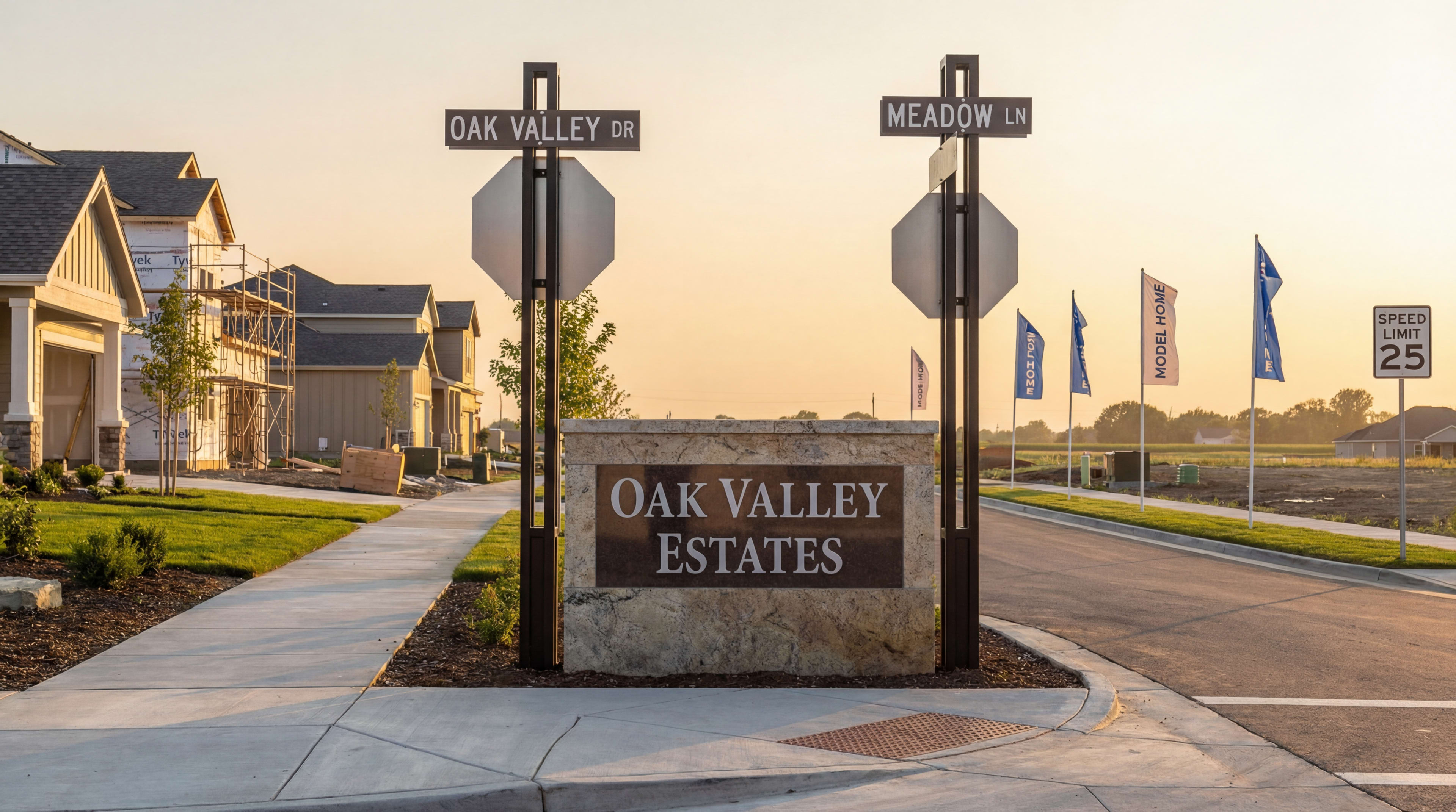 Signs for New Subdivisions