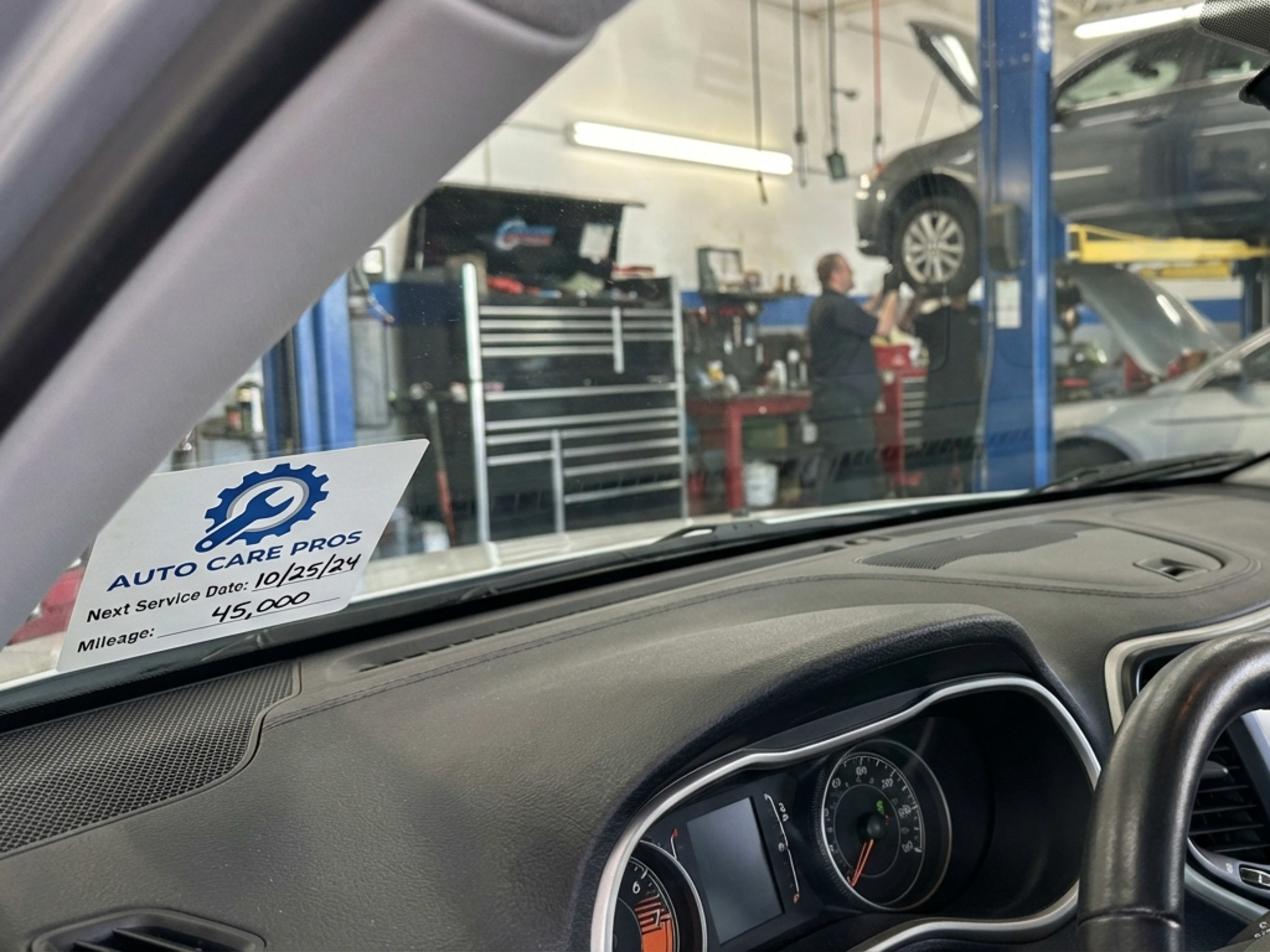 Oil Change Stickers