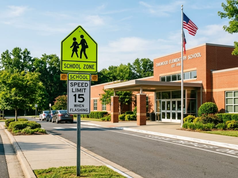 School Parking Signs