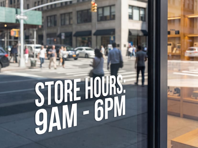 Business Hours Stickers