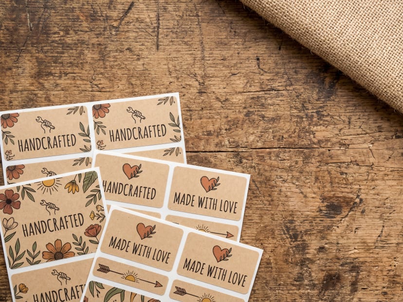 Craft Fair Vendor Labels Landing Page