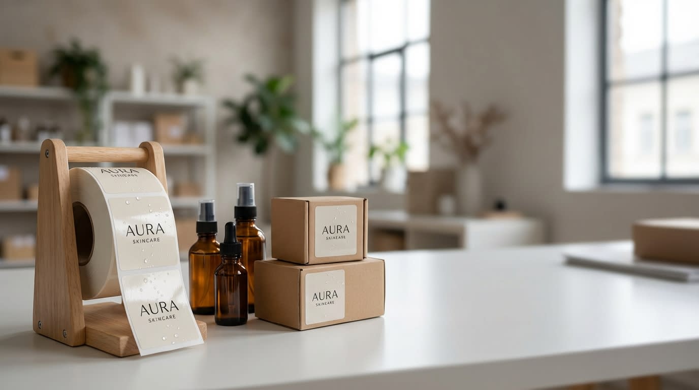 Square Waterproof Roll Labels