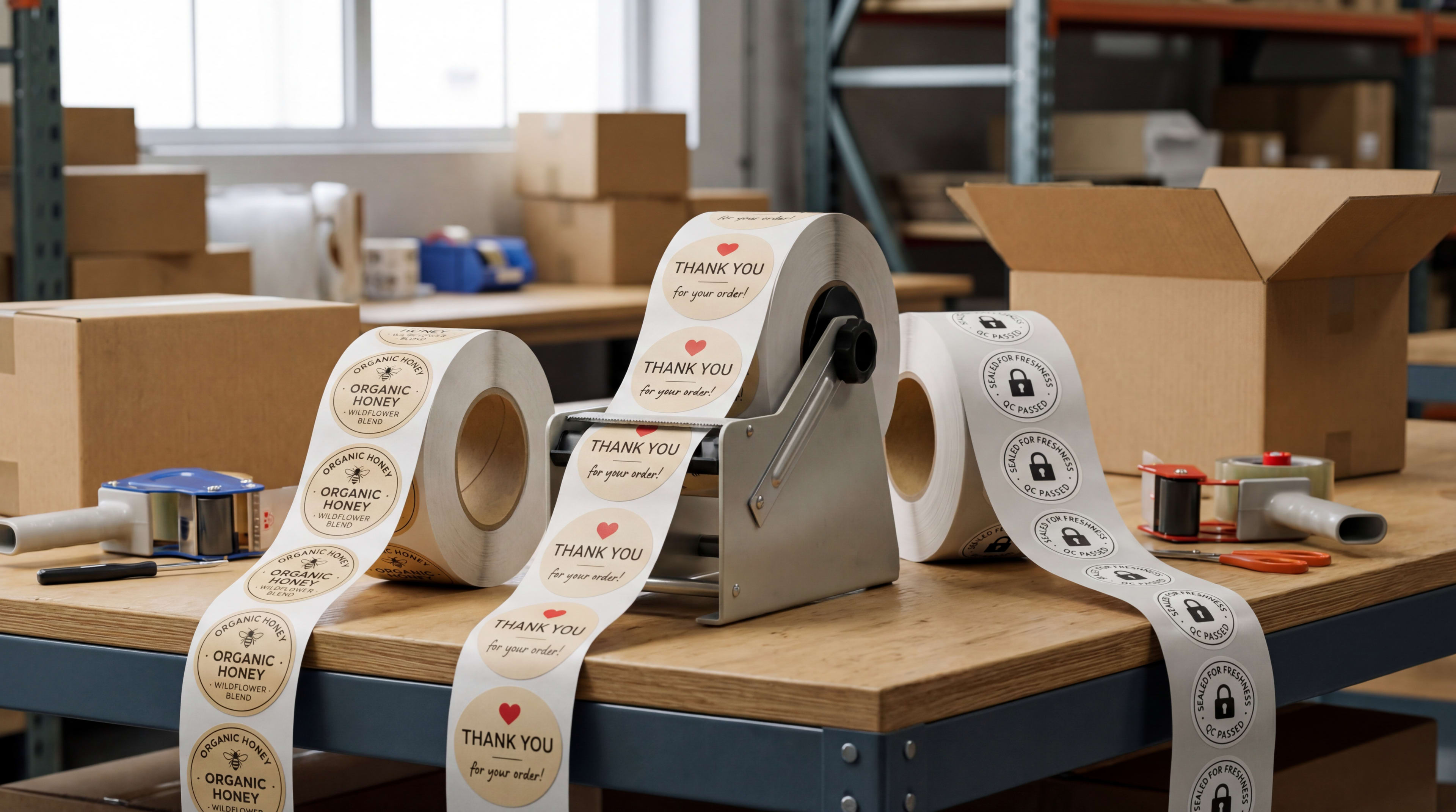 Circle Paper Roll Labels