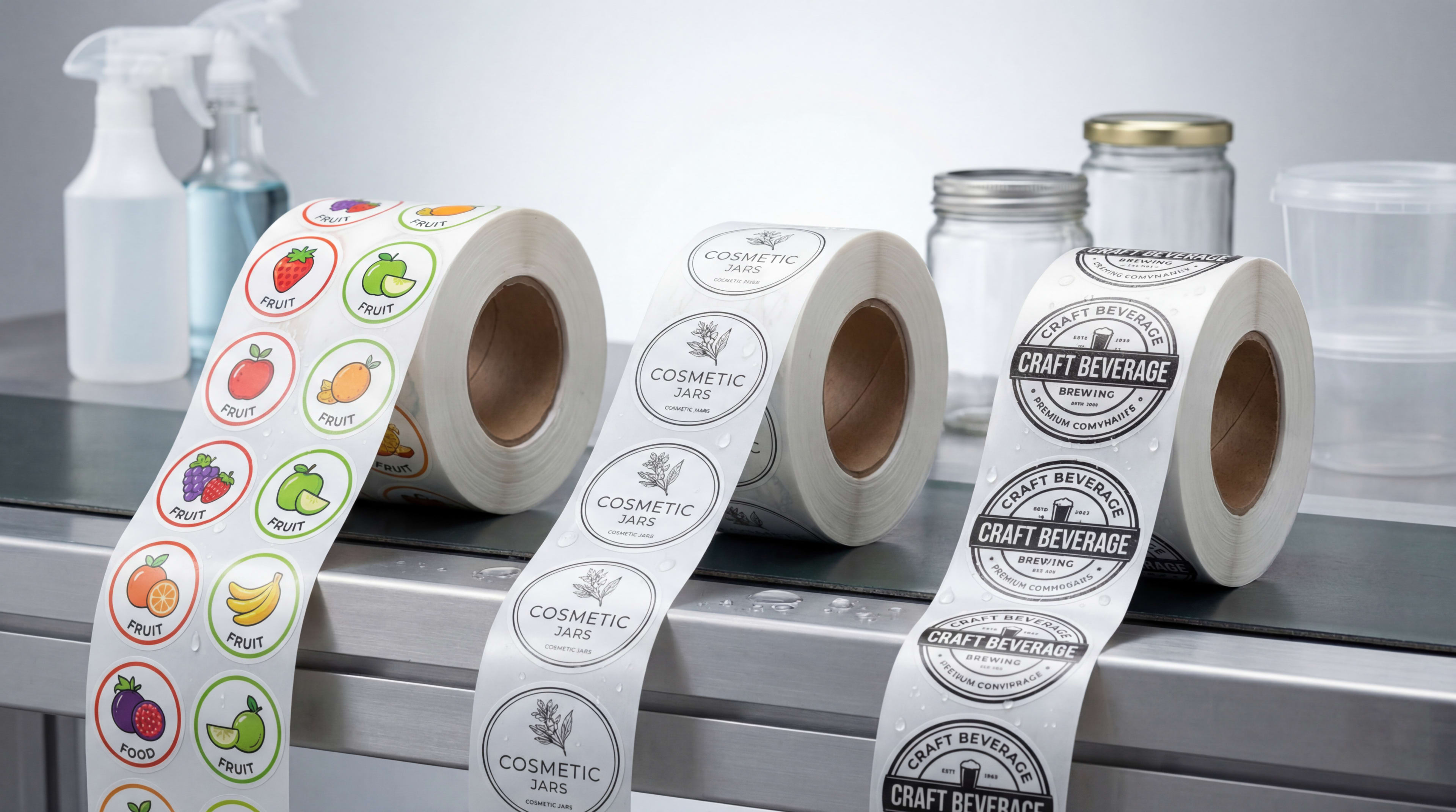 Waterproof Circle Roll Labels
