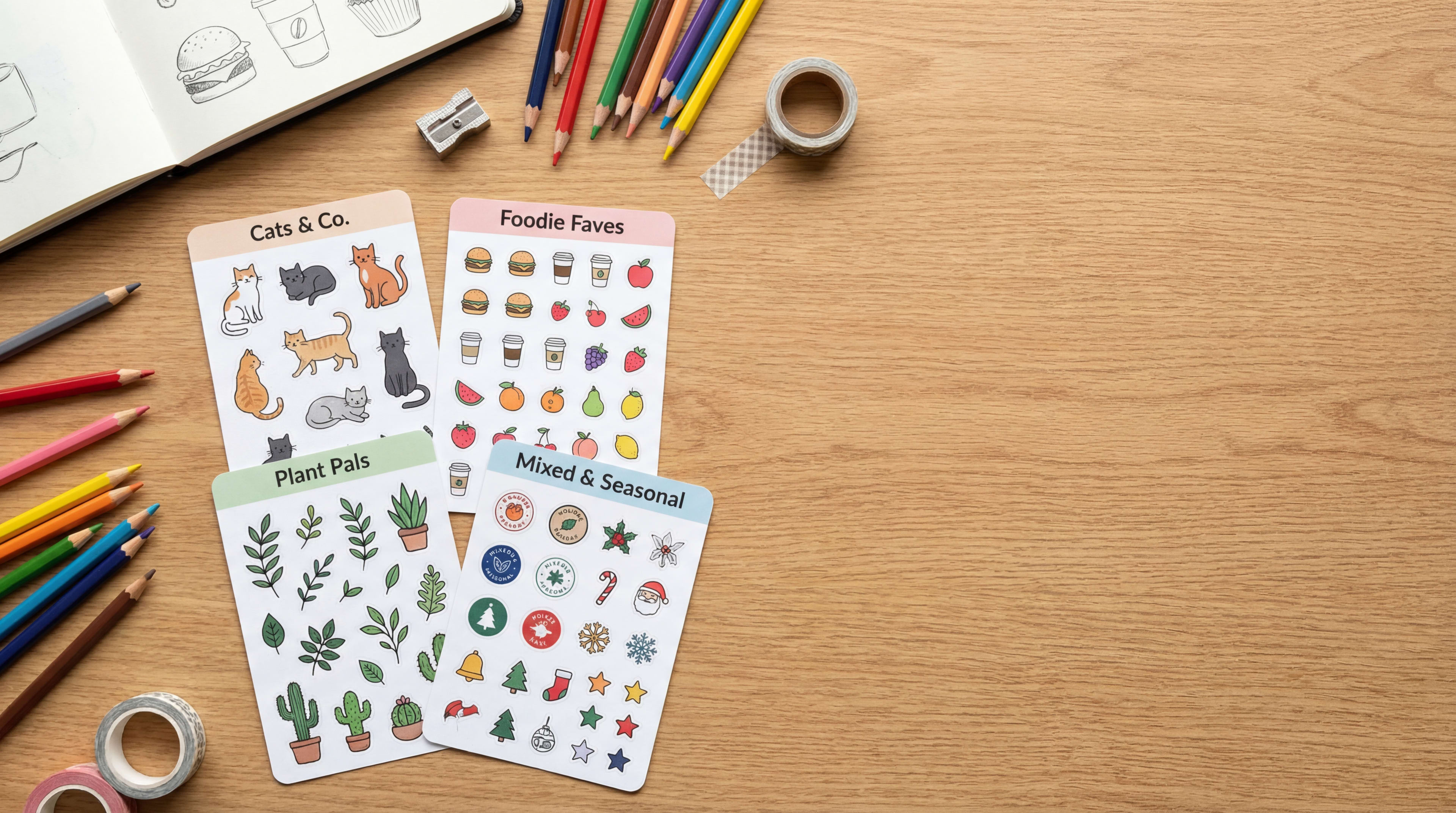 Custom Cut Sticker Sheets