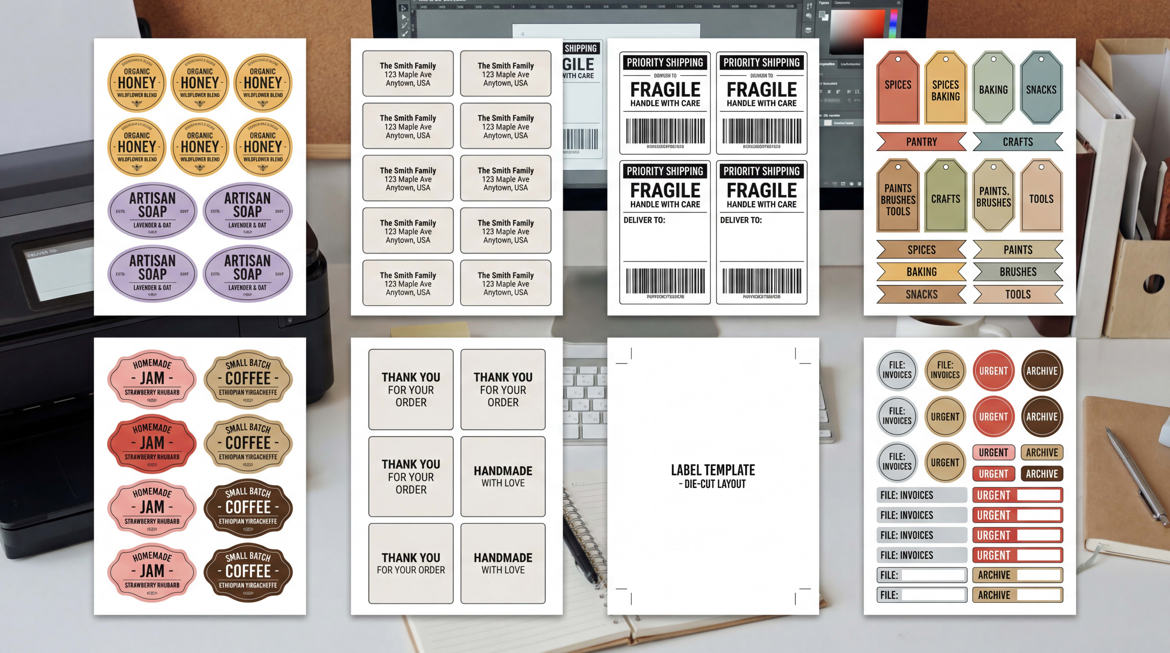 Custom Label Sheets