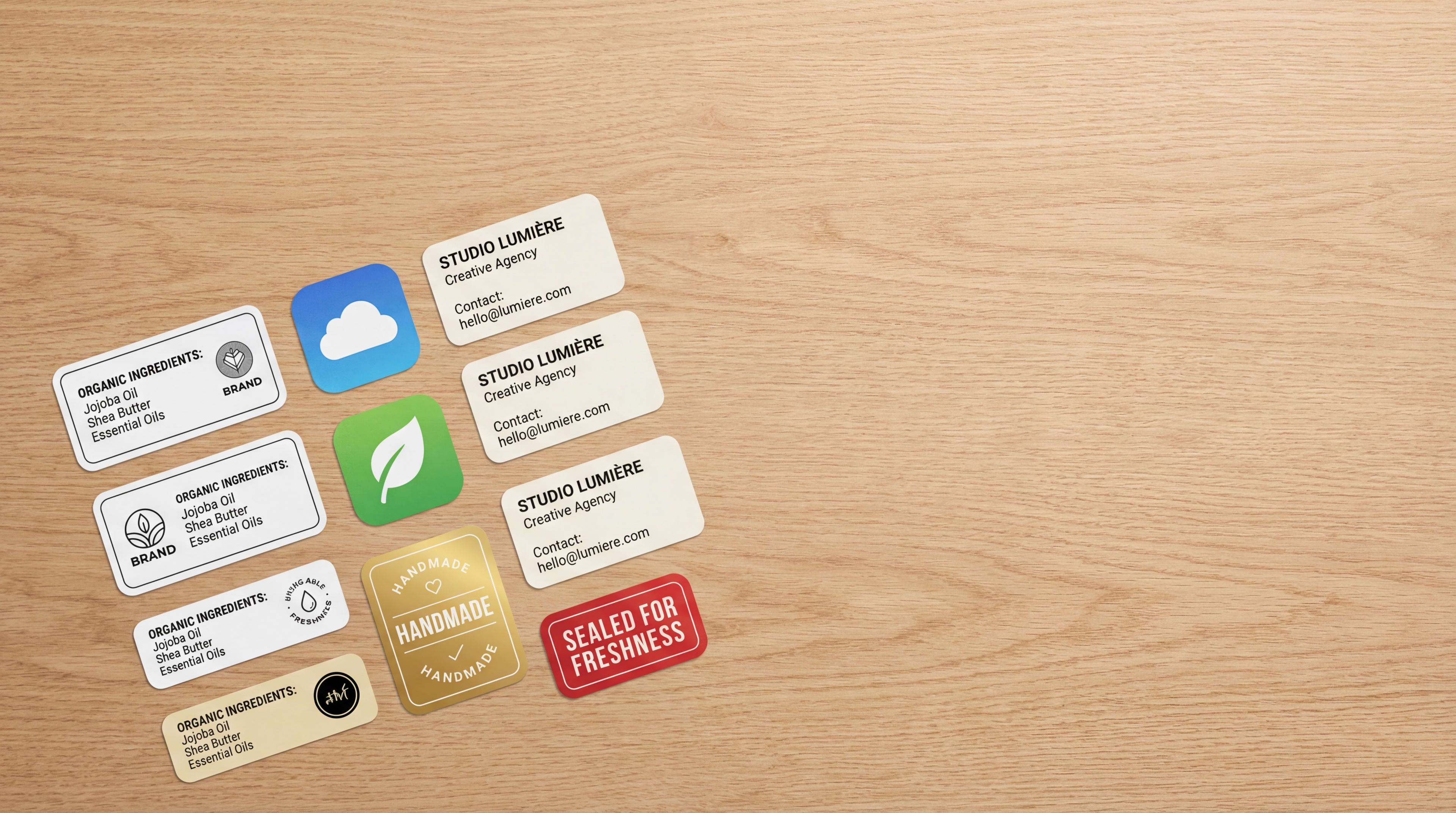 Rounded Corner Stickers