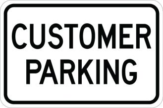 Customer Parking Sign - AR-105