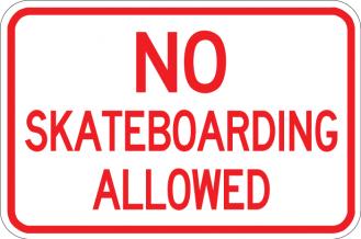 No Skateboarding Allowed - AR-125