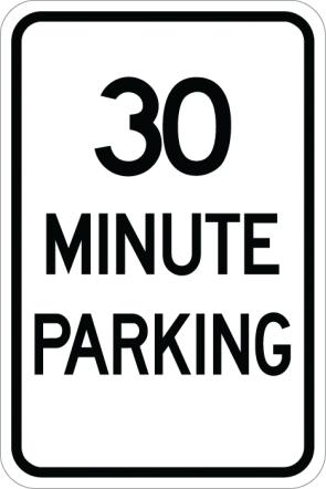 30 Minute Parking Sign - AR-131
