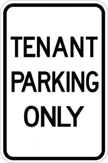 Tenant Parking Only Sign - AR-138