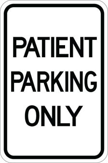 Patient Parking Only - AR-147