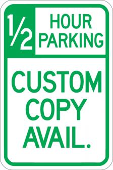 1/2 Hour Parking (Custom Copy) - AR-159