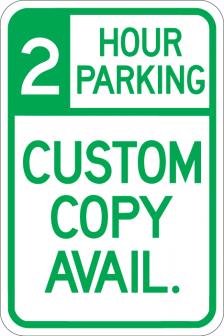 2 Hour Parking (Custom Copy) - AR-161