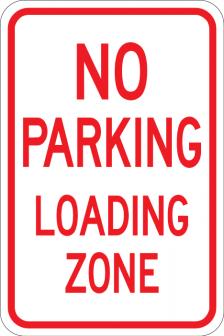 No Parking Loading Zone - AR-204