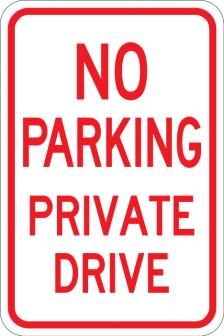 No Parking Private Drive - AR-209