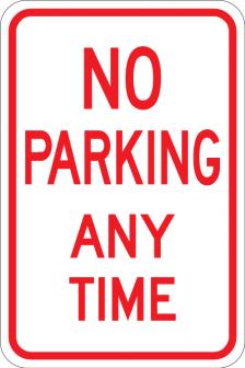 No Parking Any Time - AR-219