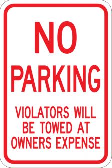 No Parking Violators - AR-223