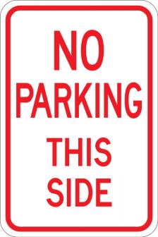 No Parking This Side - AR-225