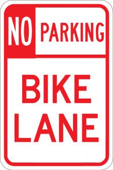 No Parking Bike Lane - AR-229