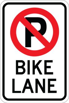 No Parking (Symbol) Bike Lane - AR-230