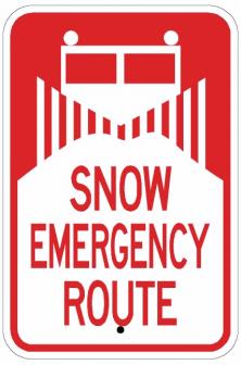 Emergency Snow Route Sign - AR-237