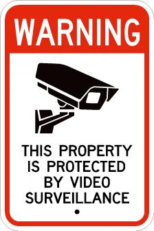 Video Surveillance Signs - AR-243