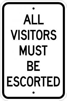 All Visitors Escorted - AR-247
