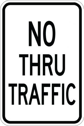 No Thru Traffic - AR-702