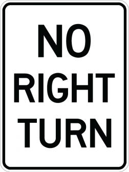 No Right Turn - AR-704